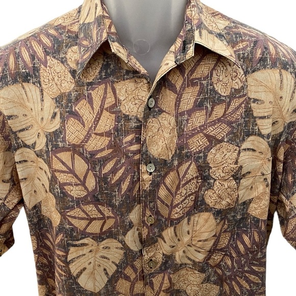 TORI RICHARD Aloha Hawaiian Tropical Collared Shirt Men S Small - Picture 2 of 6